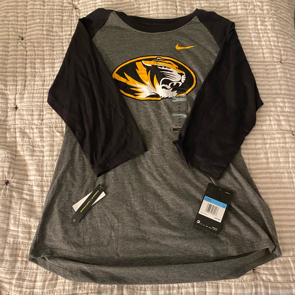 NIKE Mizzou 3/4 Sleeve Top